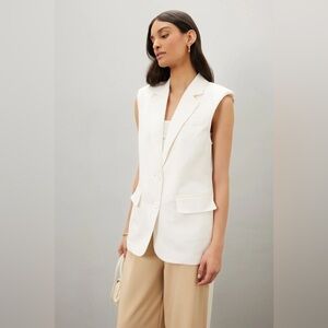 Endless Rose Ivory Textured Vest